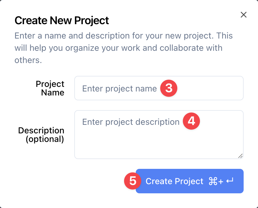 Create New Project