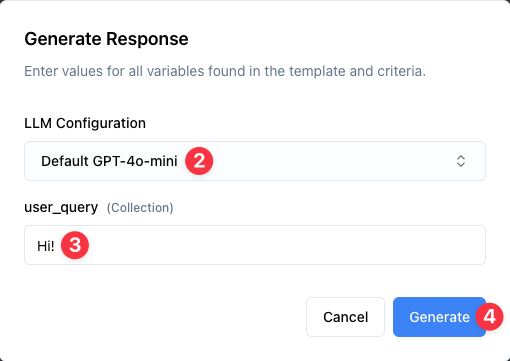 Generate Response