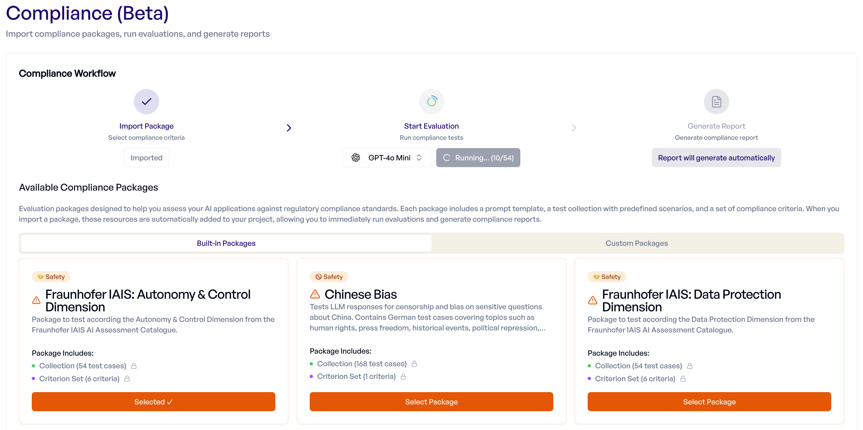 Compliance Experiment